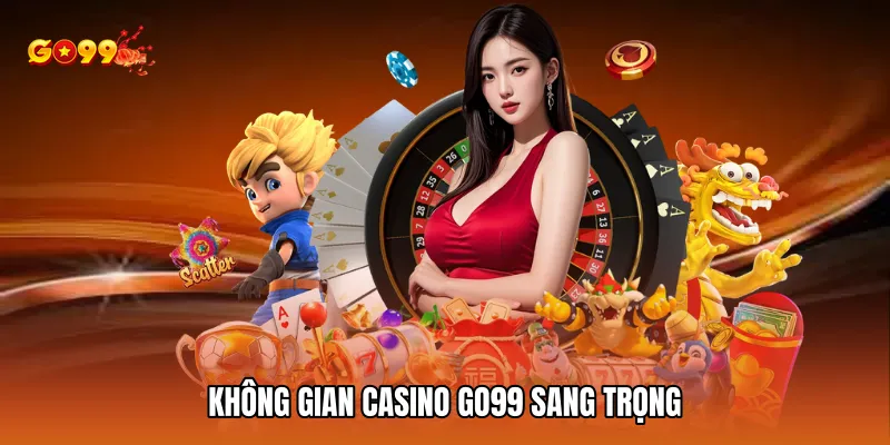 Không gian Casino GO99 sang trọng